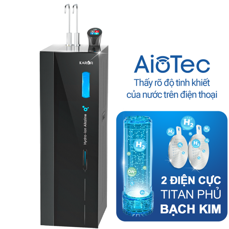 Máy lọc nước nóng lạnh Hydro-ion kiềm Karofi KAE-S86