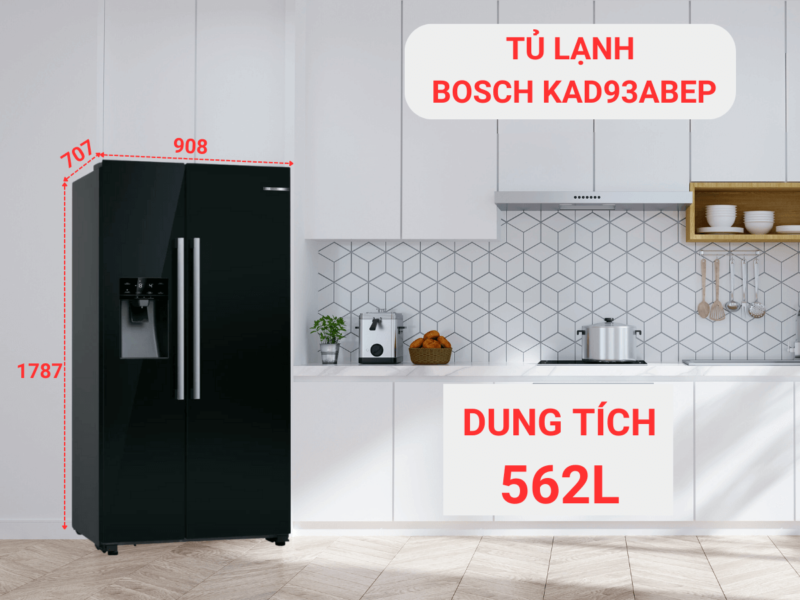 Tủ lạnh Side by Side Bosch KAD93ABEP