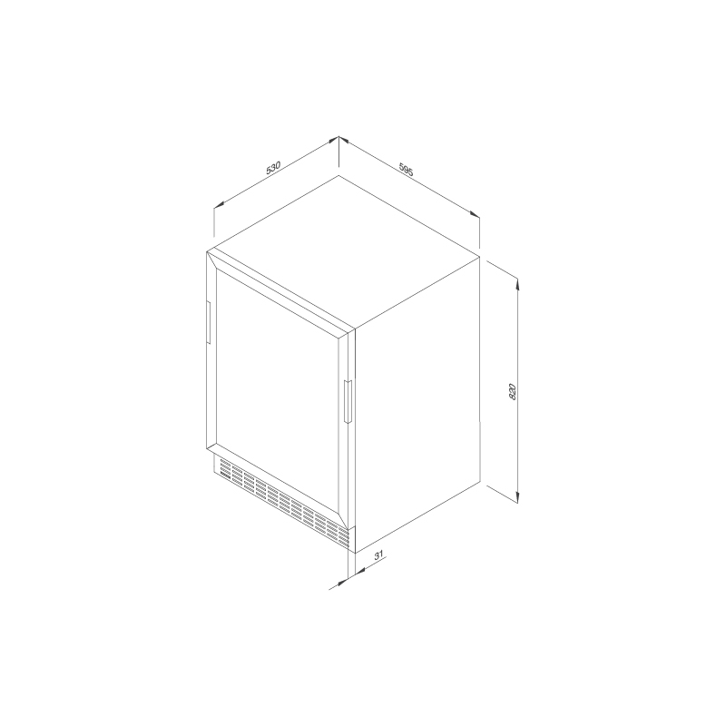 Tủ bảo quản rượu âm tủ Malloca MWC-24CP (24 chai)